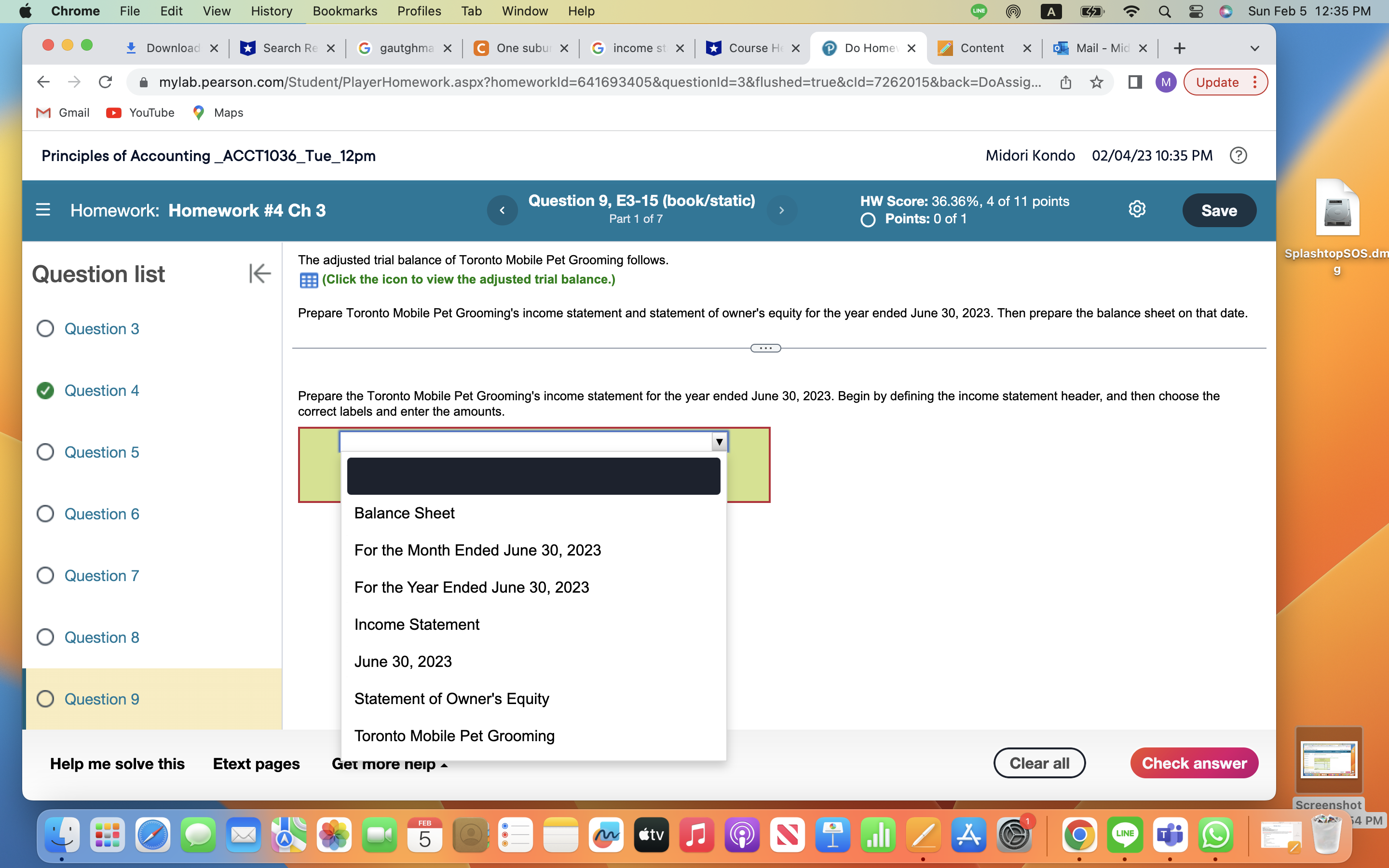 Chrome File Edit View History Bookmarks Profiles