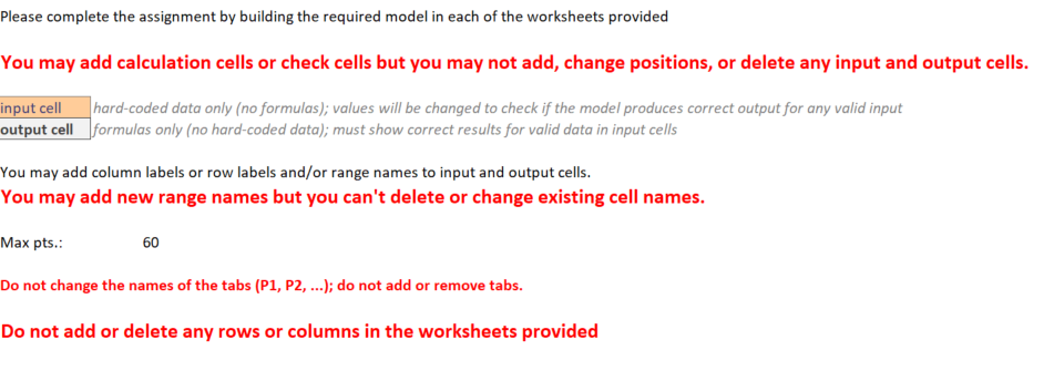 Please complete the assignment by building the