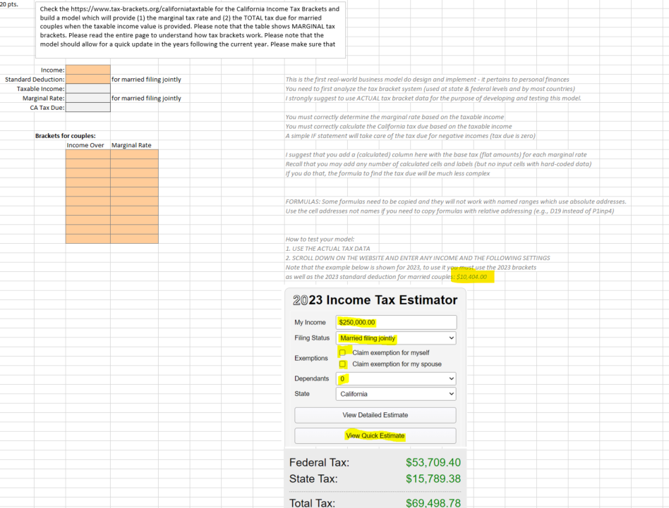 Please complete the assignment by building the