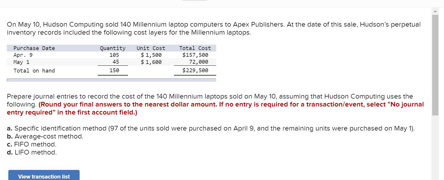 How do I solve for a,b,c,d? On May 10, Hudson
