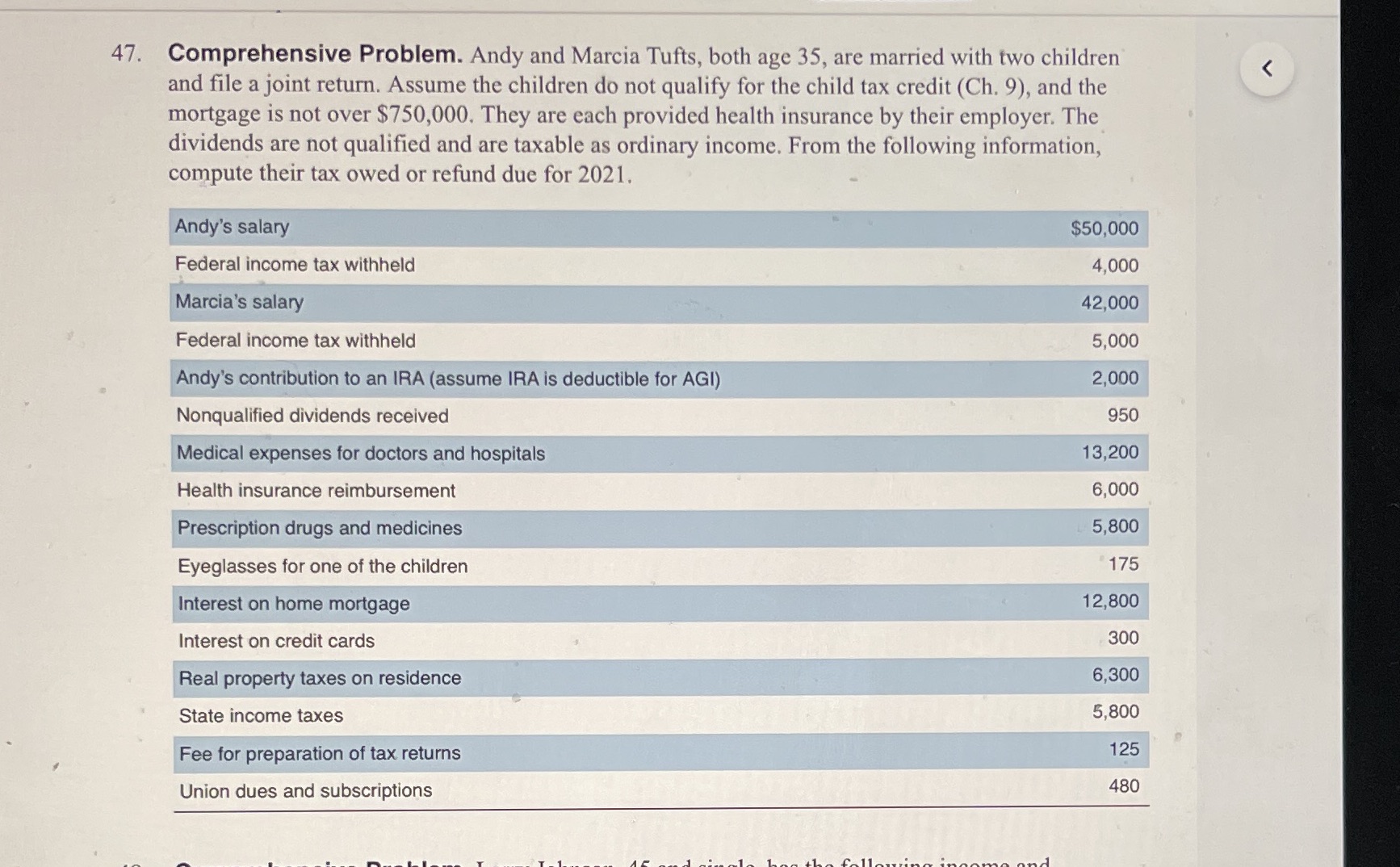 Please show your computation step by step on how