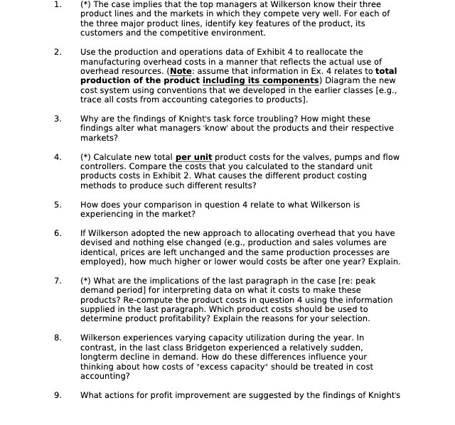 1. (*) The case implies that the top managers at