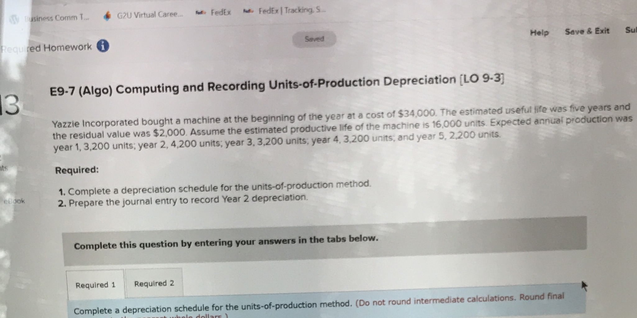 Also, required part 2 is Prepare the journal