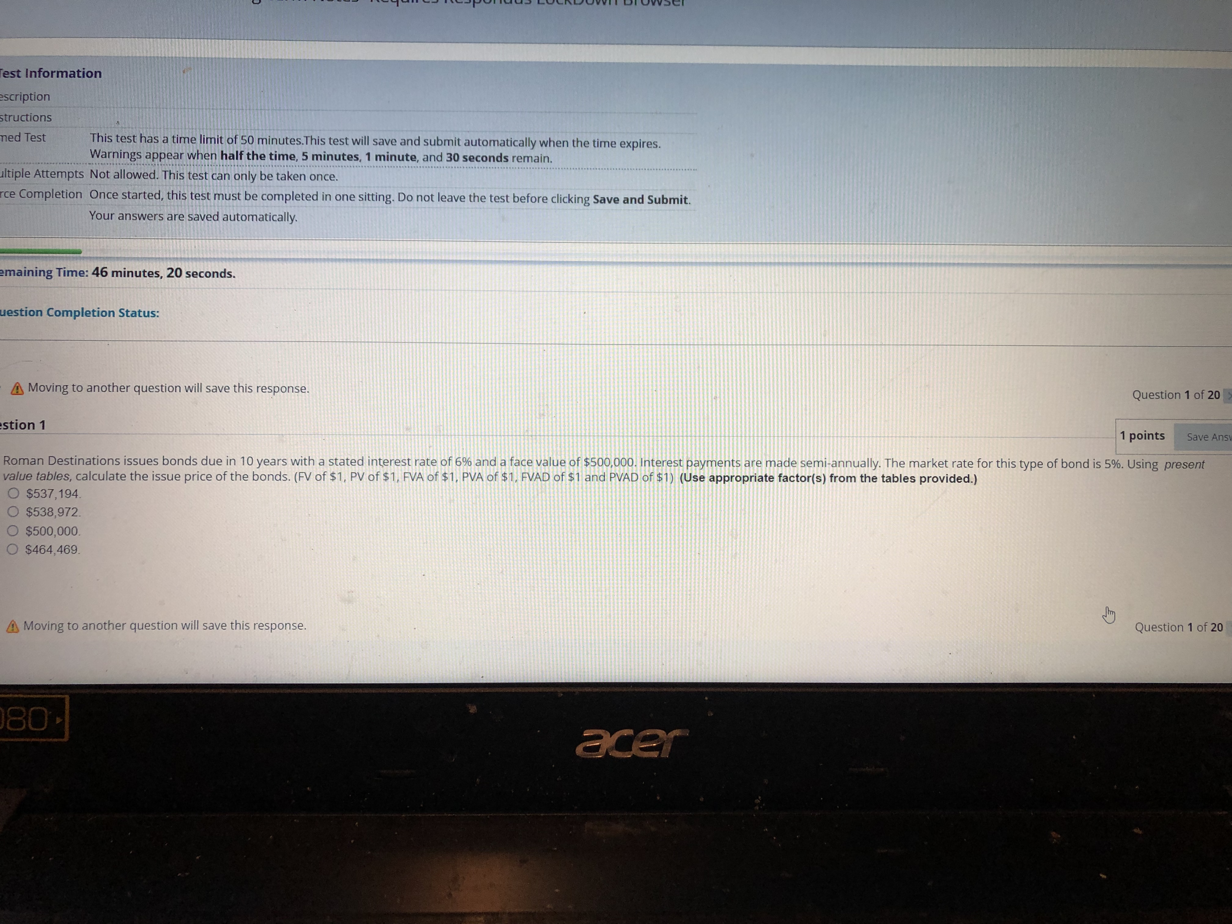 est Information escription tructions ned Test