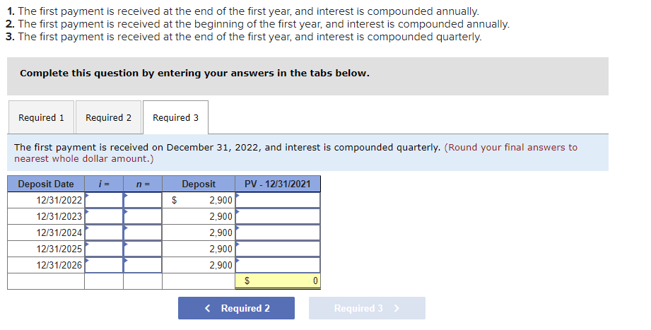 Exercise 5-9 (Algo) Present value; annuities