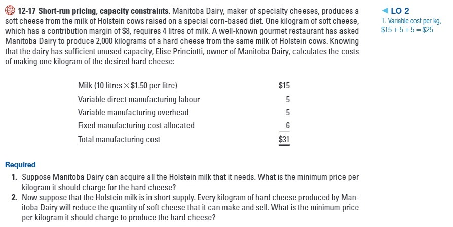 12-17 Short-run pricing, capacity constraints.