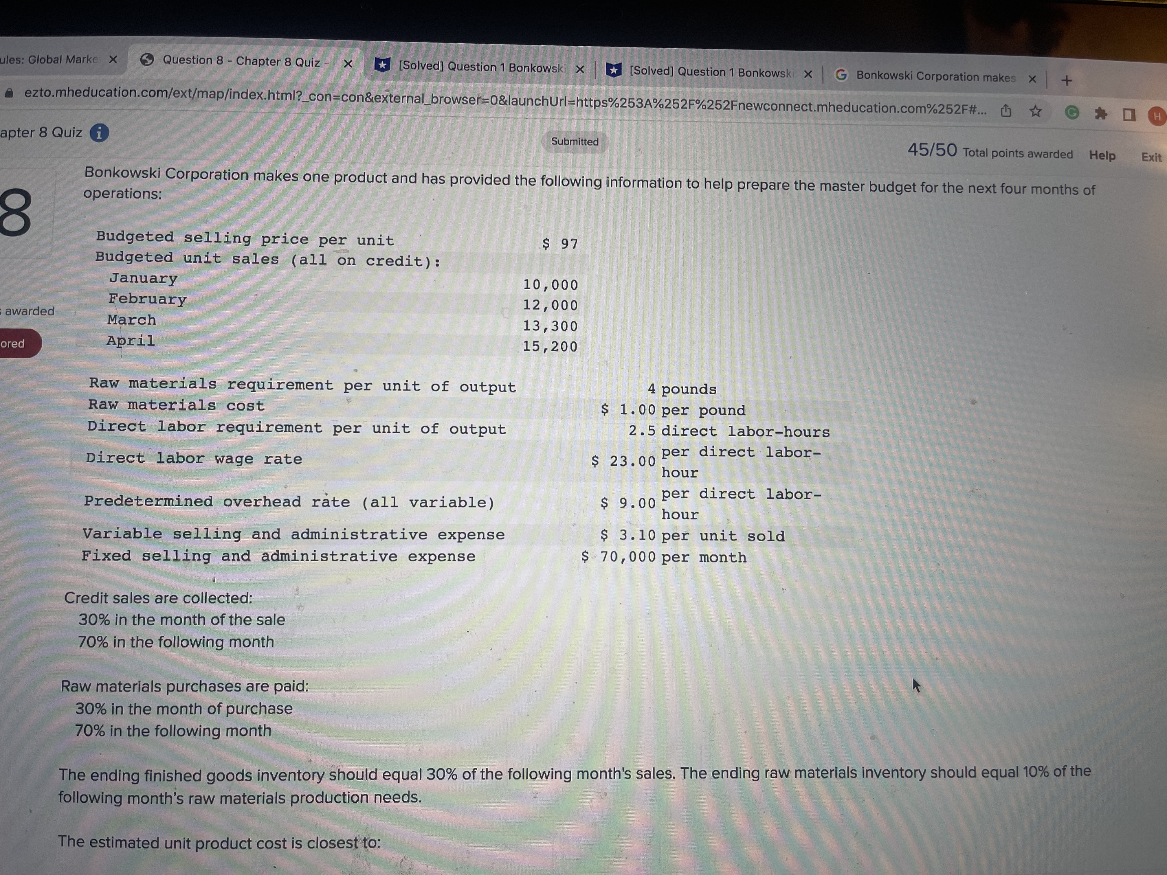 ules: Global Marke X Question 8 - Chapter 8 Quiz