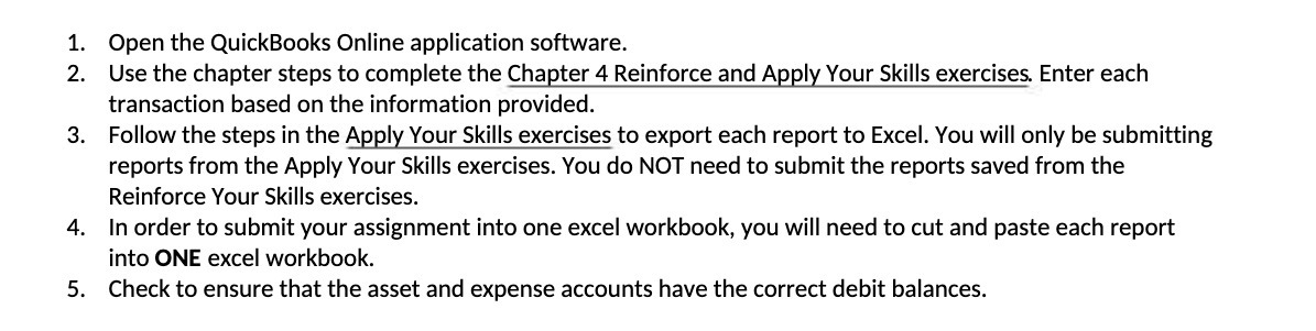 Open the QuickBooks Online application software.