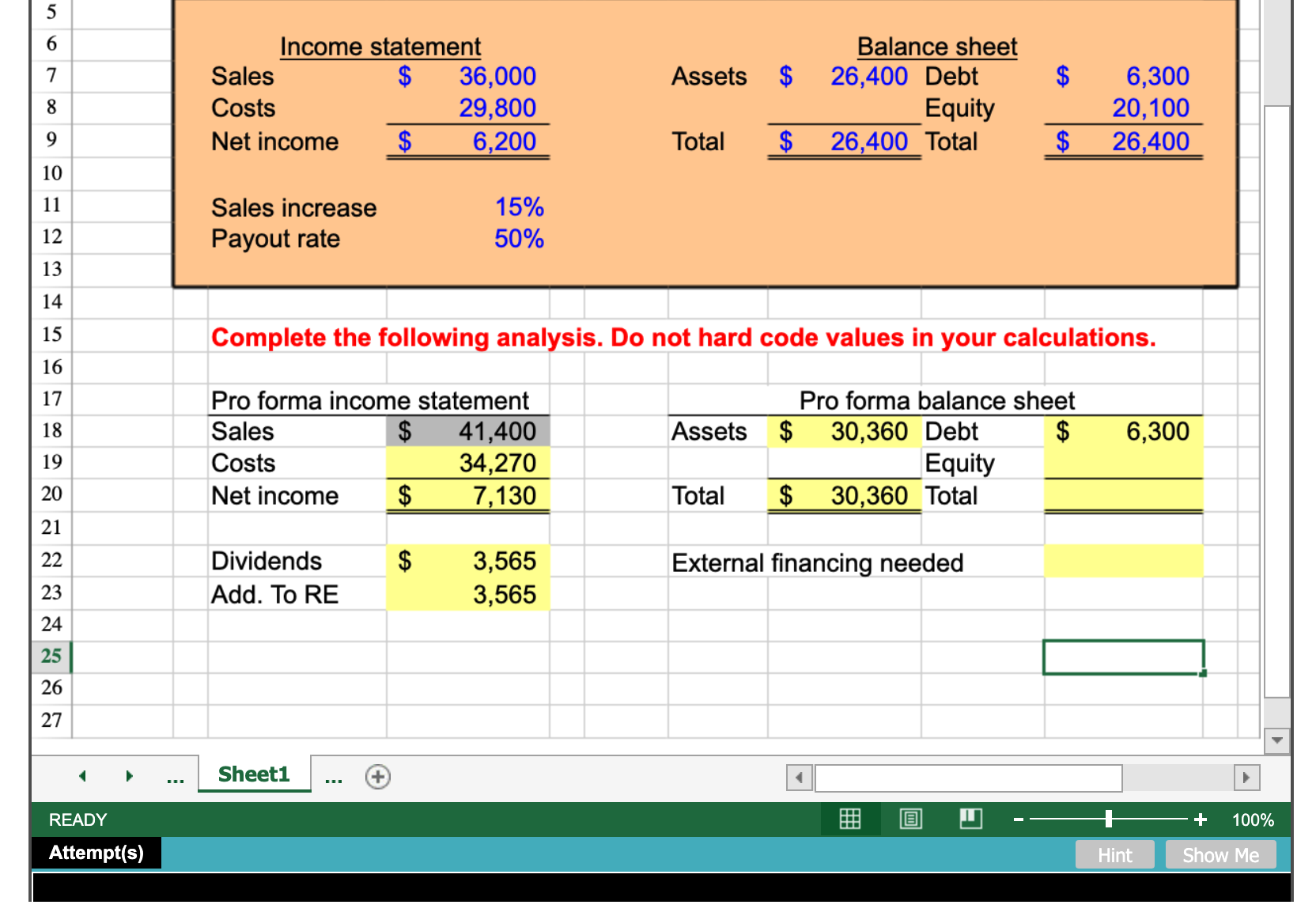 Hello, Could you please help me in completing Pro
