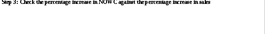 Step 3: Check the percentage increase in NOW C
