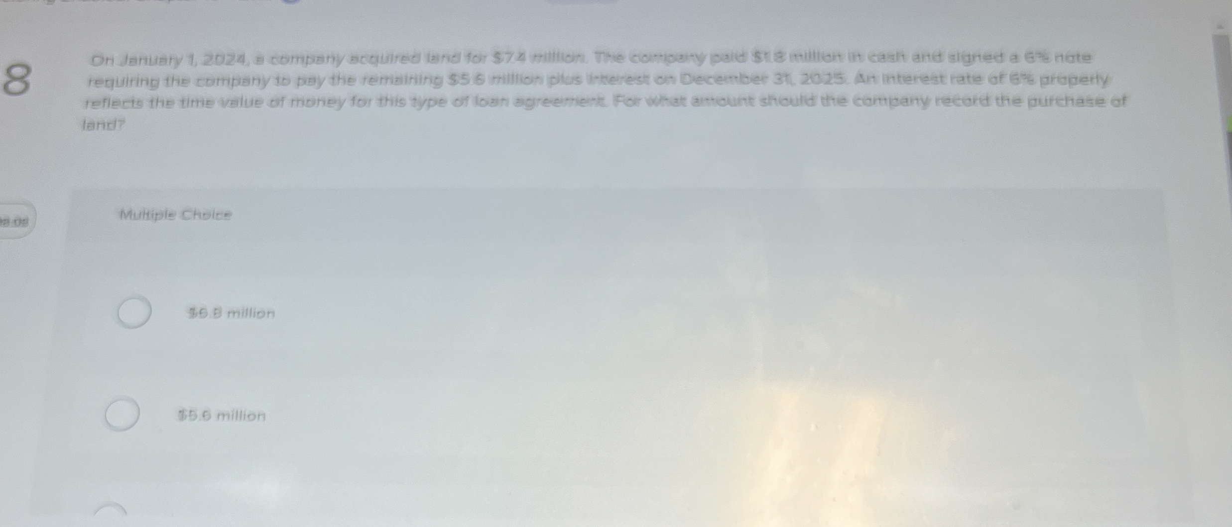8 reguiring the company to pay the remaining $ 5