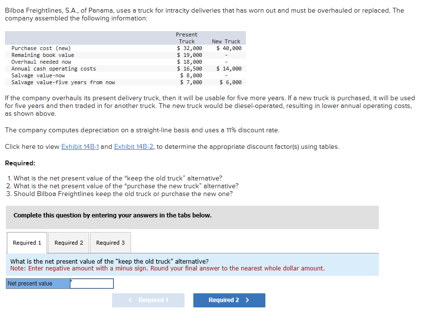 Bilboa Freightlines, S . A . , of Panama, uses a