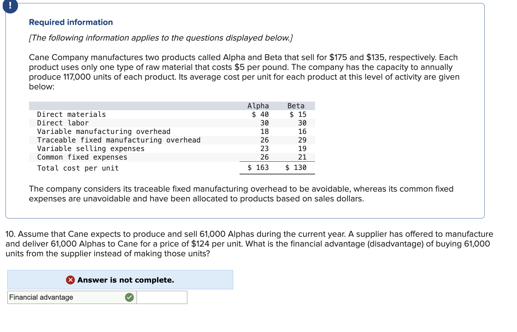 Required information [ The following information