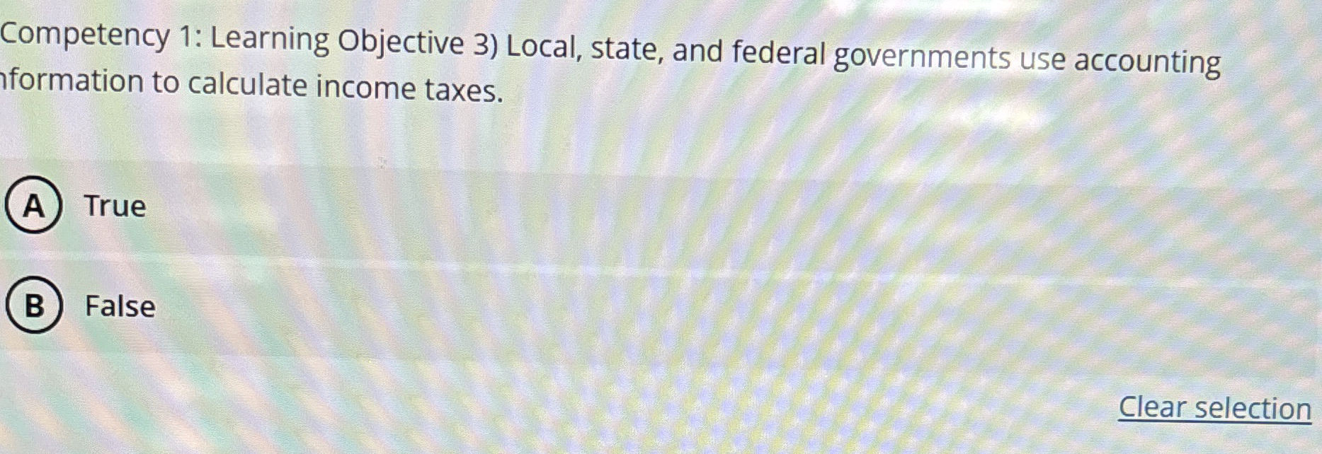 Competency 1 : Learning Objective 3 ) Local,
