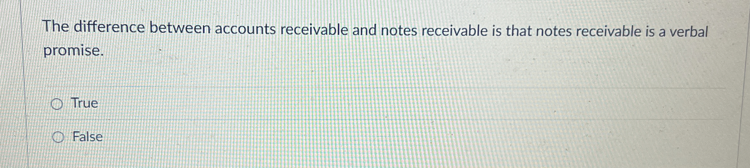 The difference between accounts receivable and
