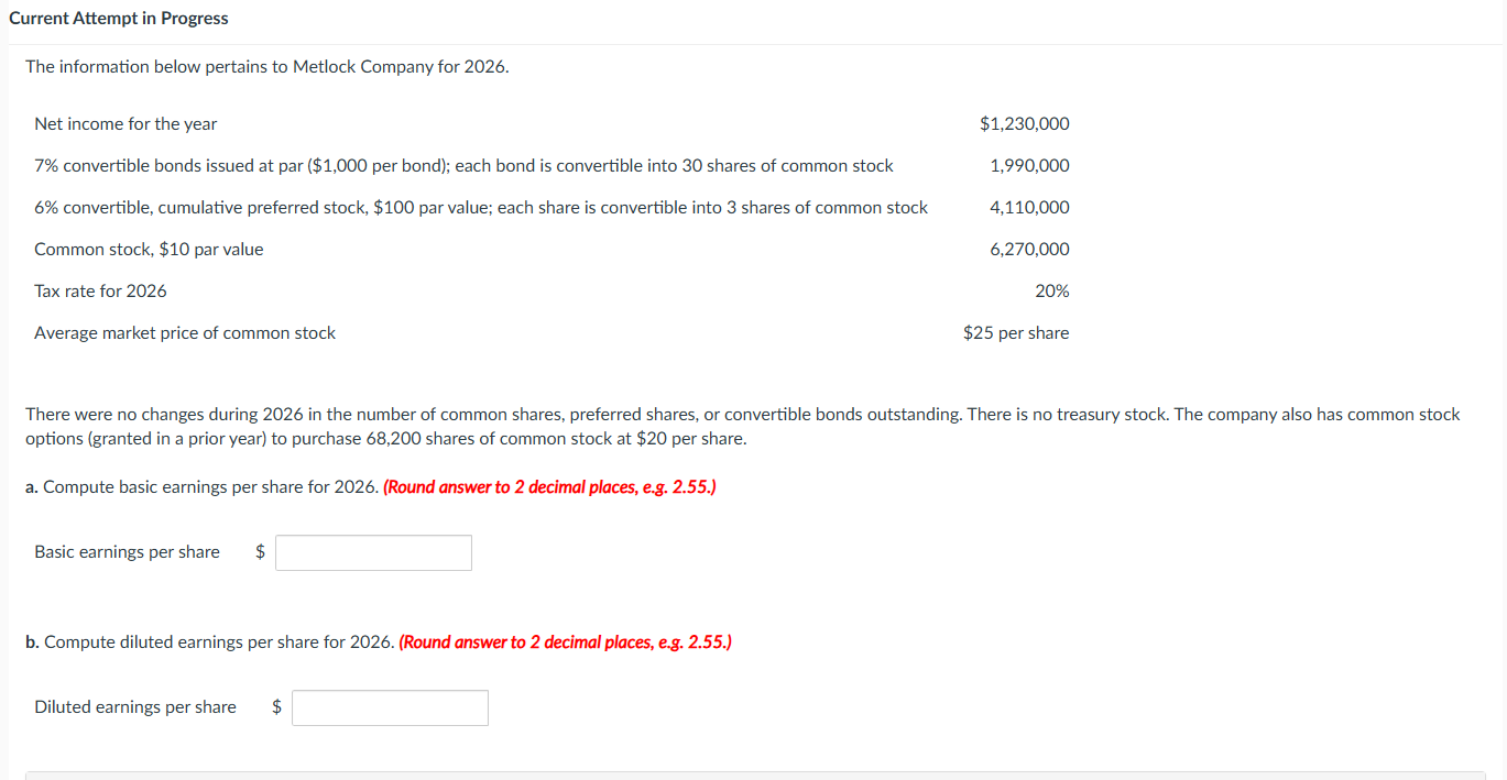 Current Attempt in Progress The information below
