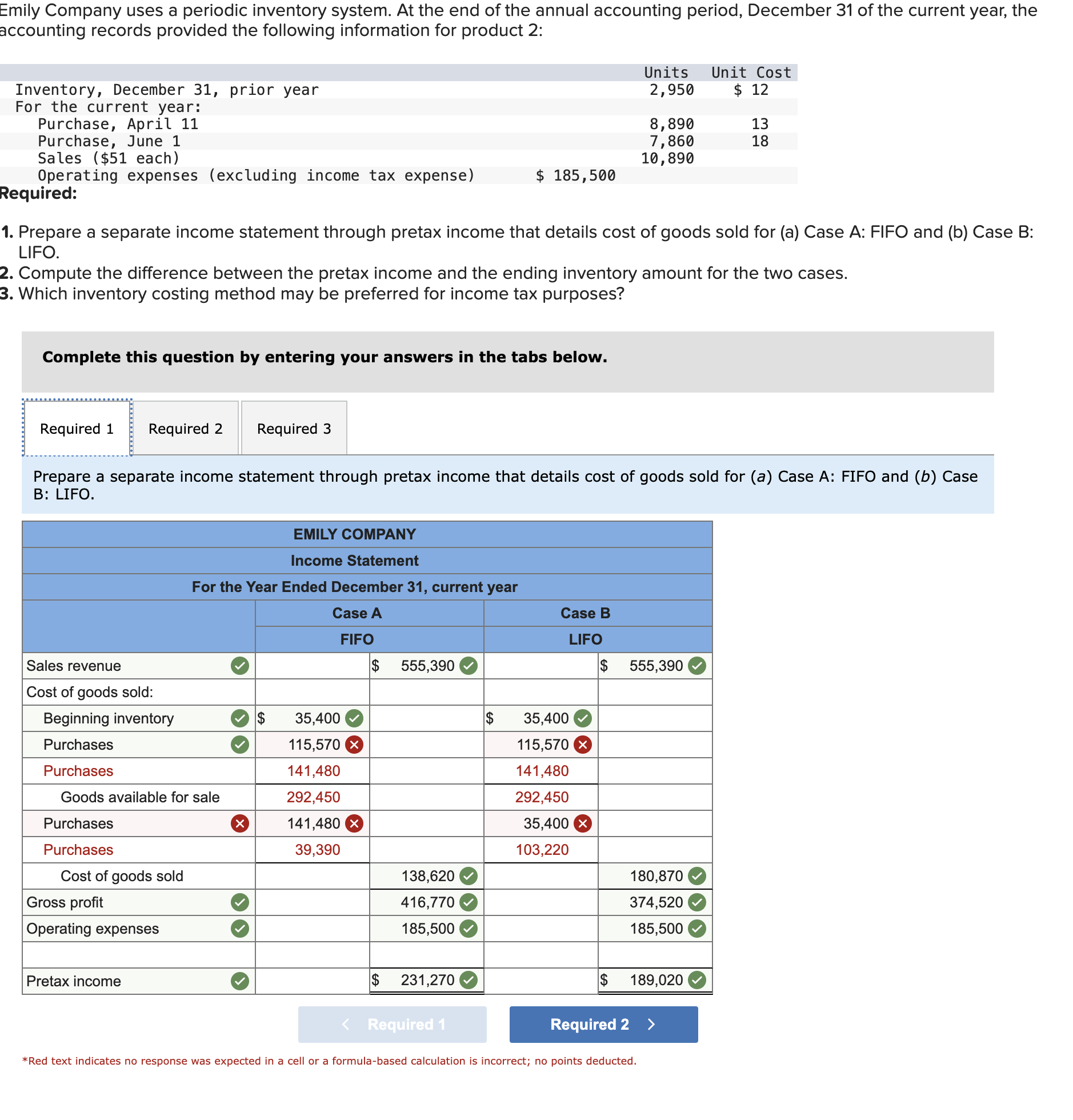 Emily Company uses a periodic inventory system.