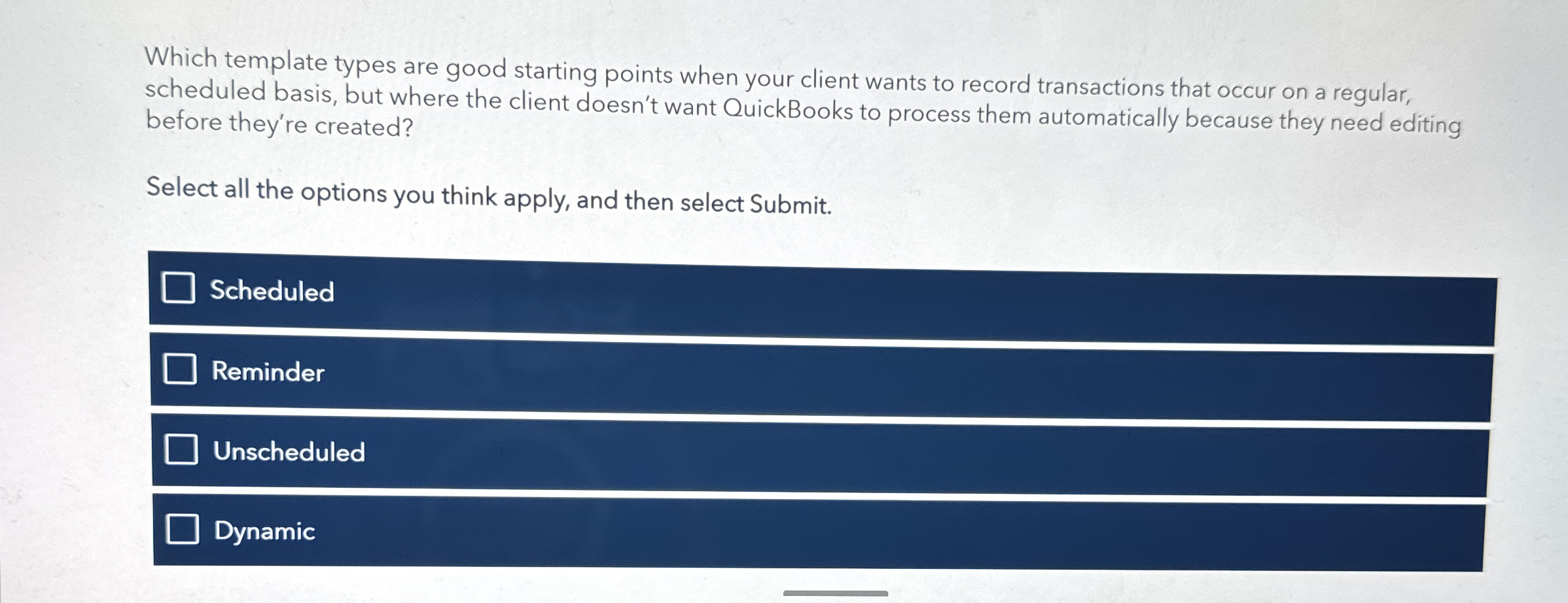 Which template types are good starting points