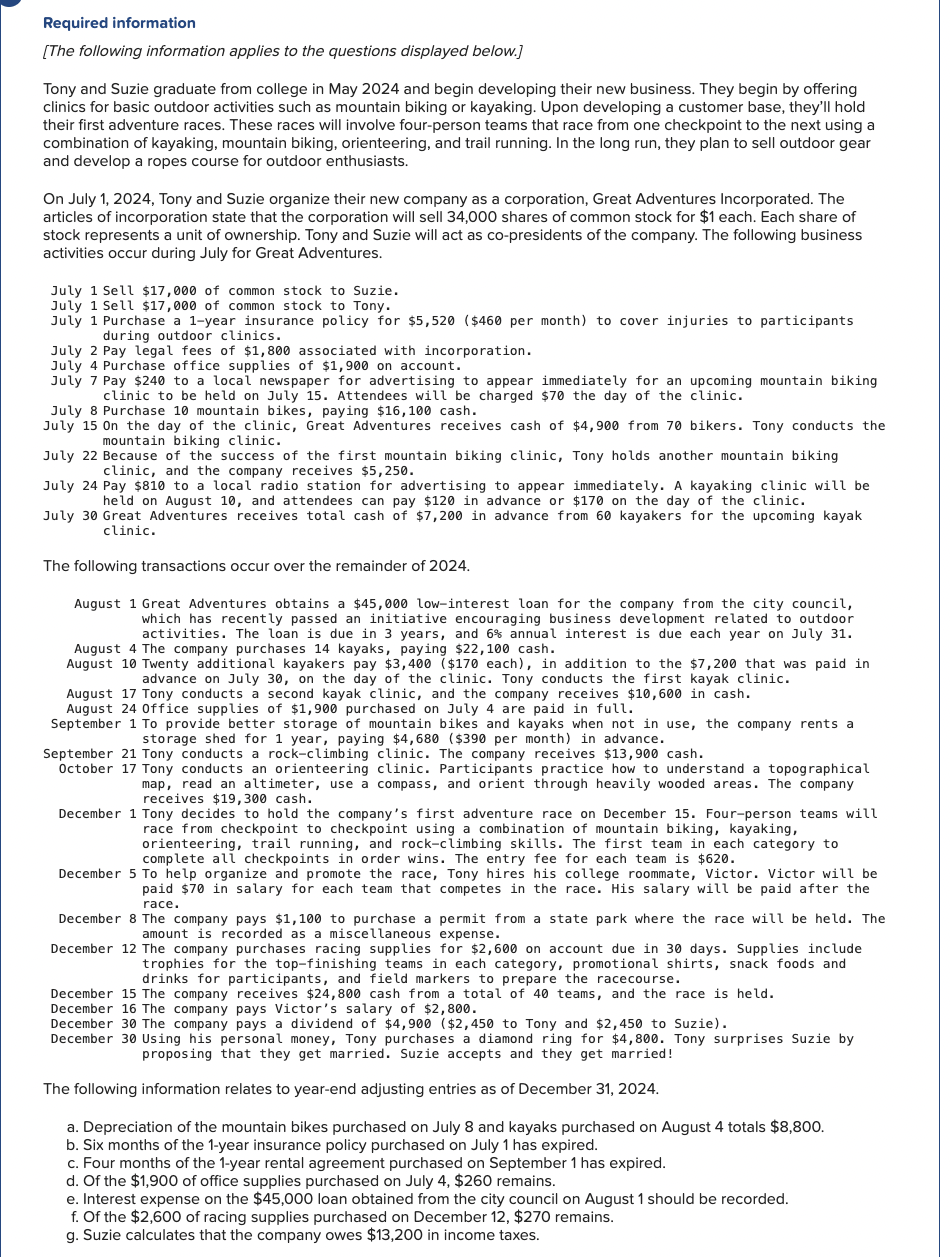 Record closing entries as of December 3 1 , 2 0 2