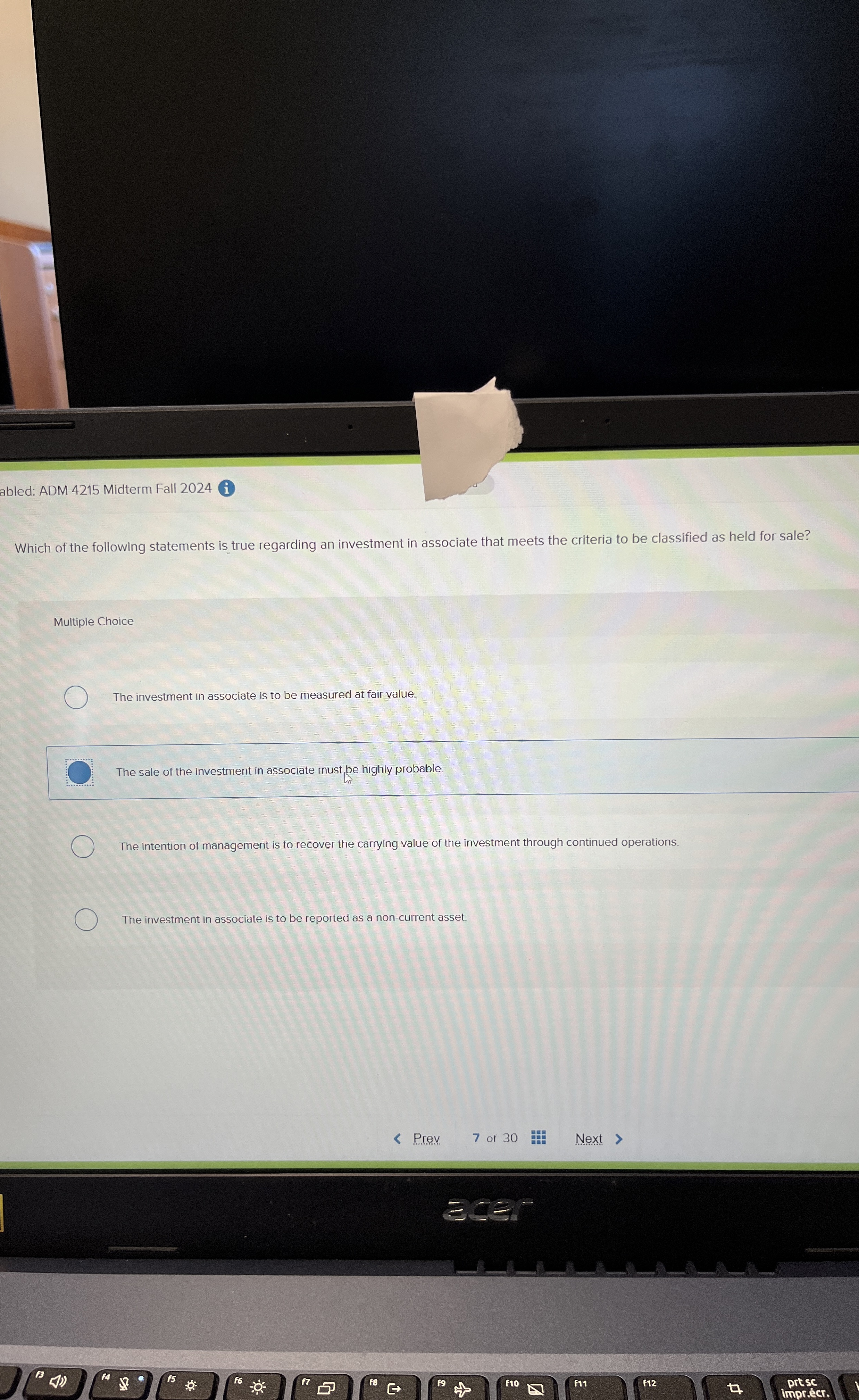 abled: ADM 4 2 1 5 Midterm Fall 2 0 2 4 i Which