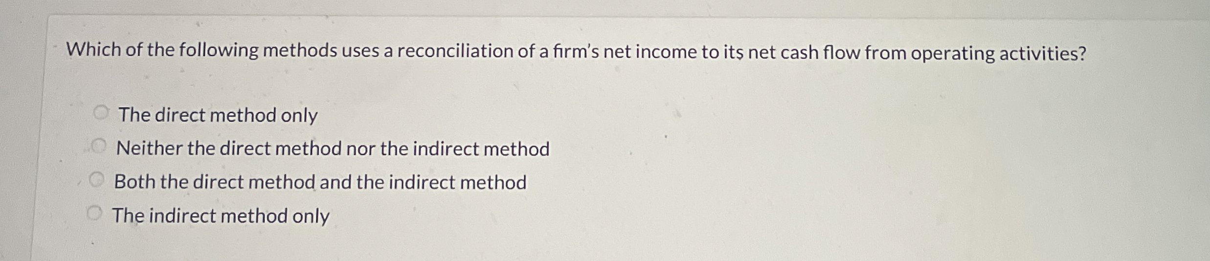 Which of the following methods uses a