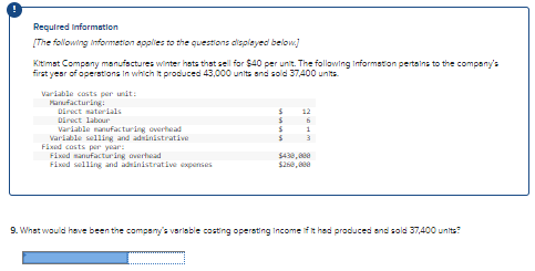 ! Required Information [ The following