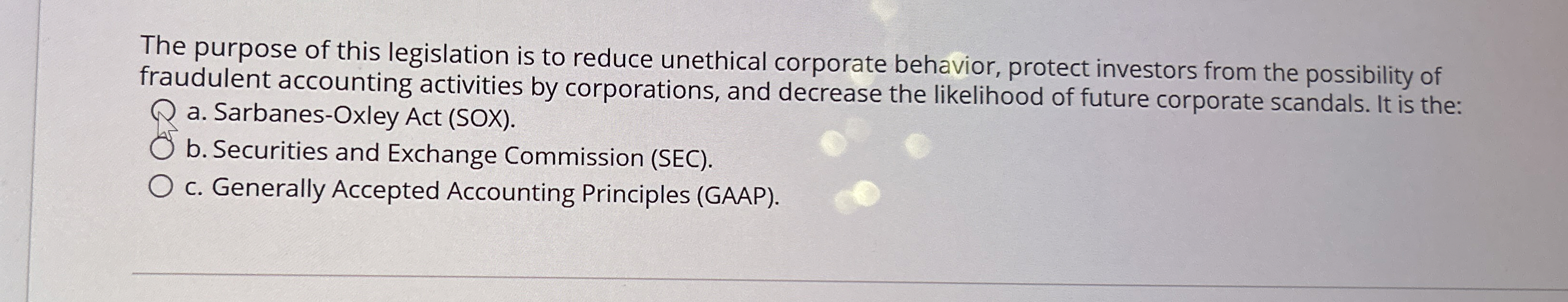 The purpose of this legislation is to reduce