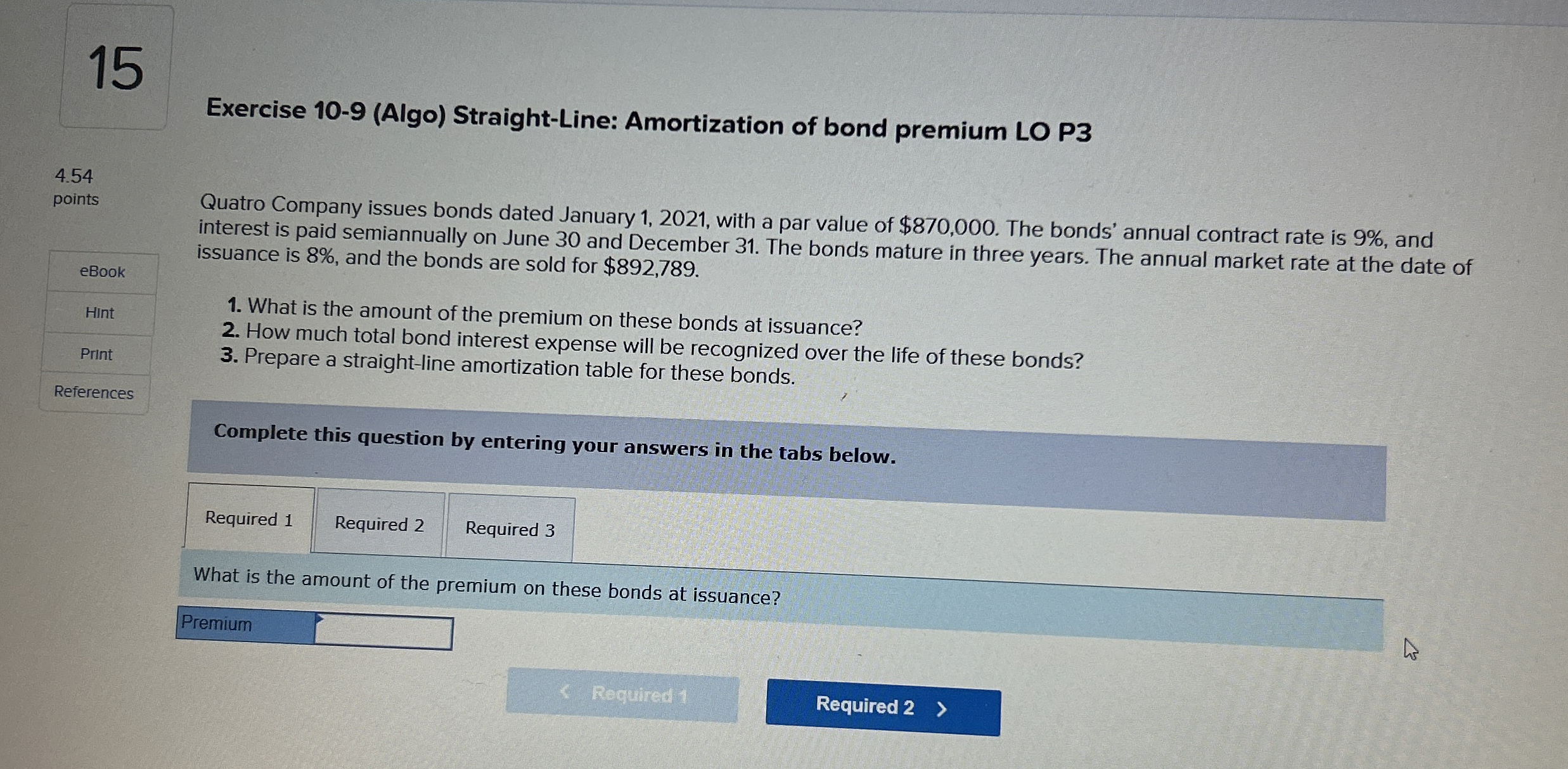1 5 Exercise 1 0 - 9 ( Algo ) Straight - Line: