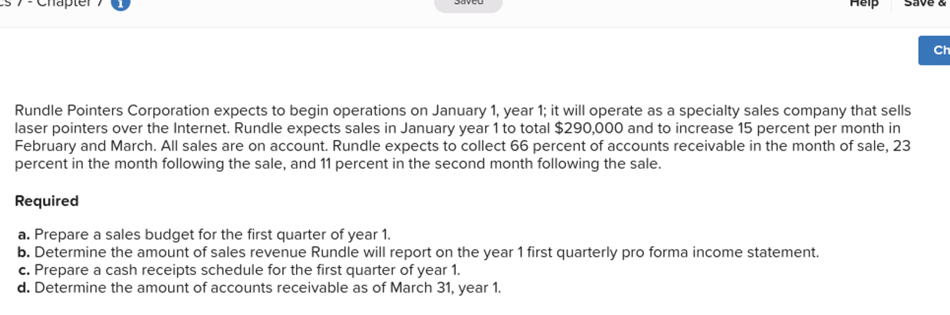 Rundle Pointers Corporation expects to begin