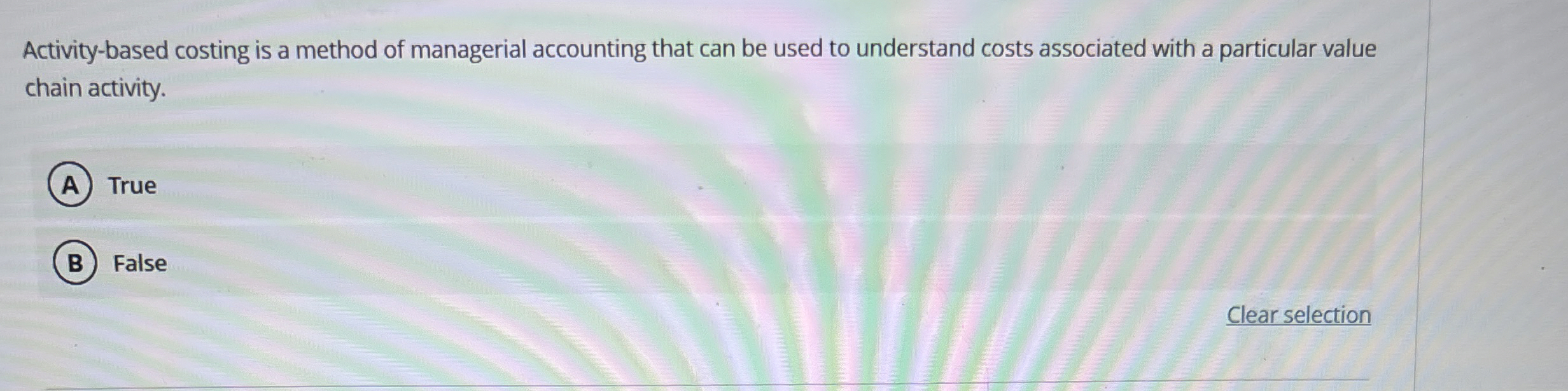 Activity - based costing is a method of