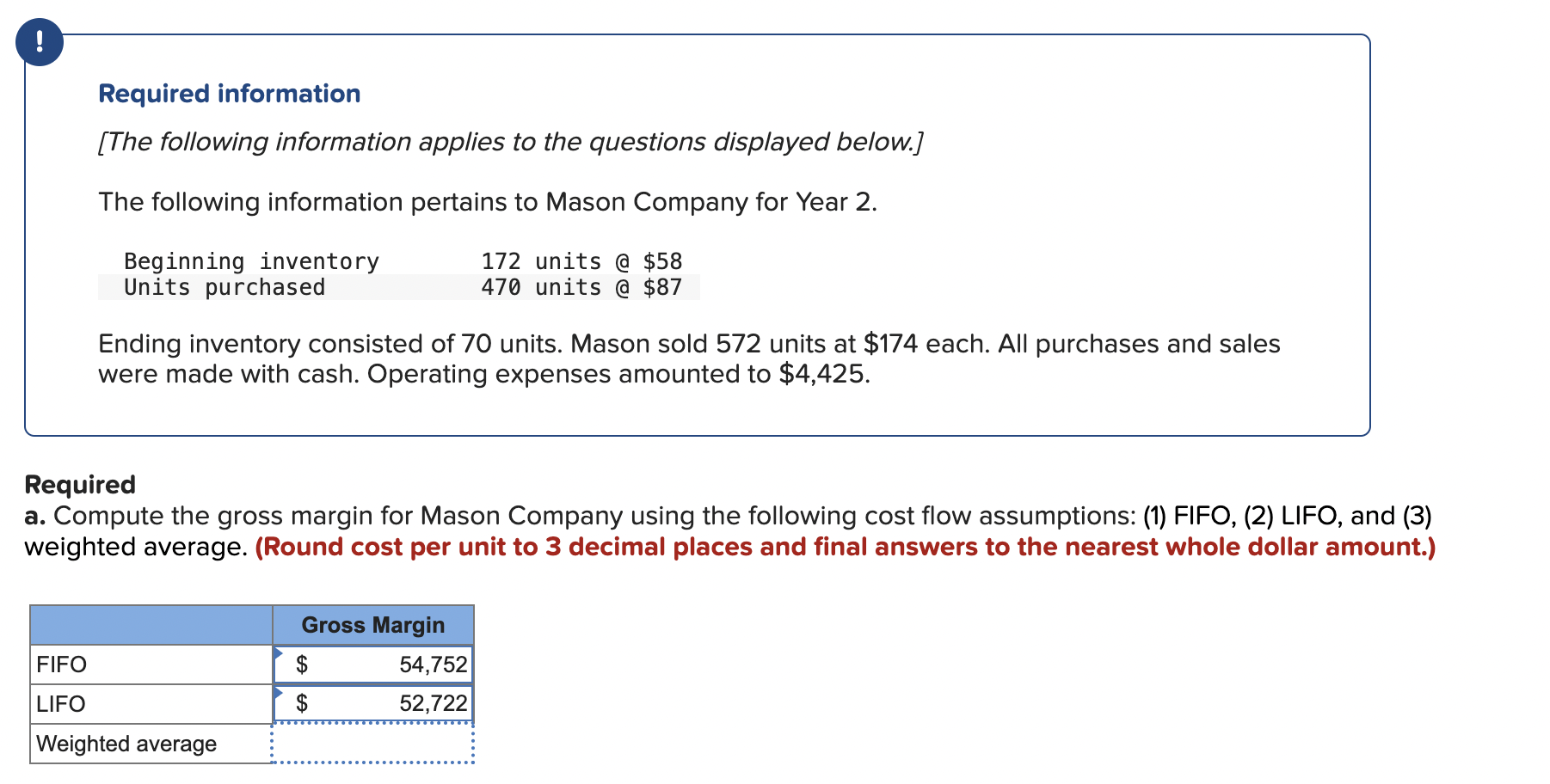 ! Required information [ The following