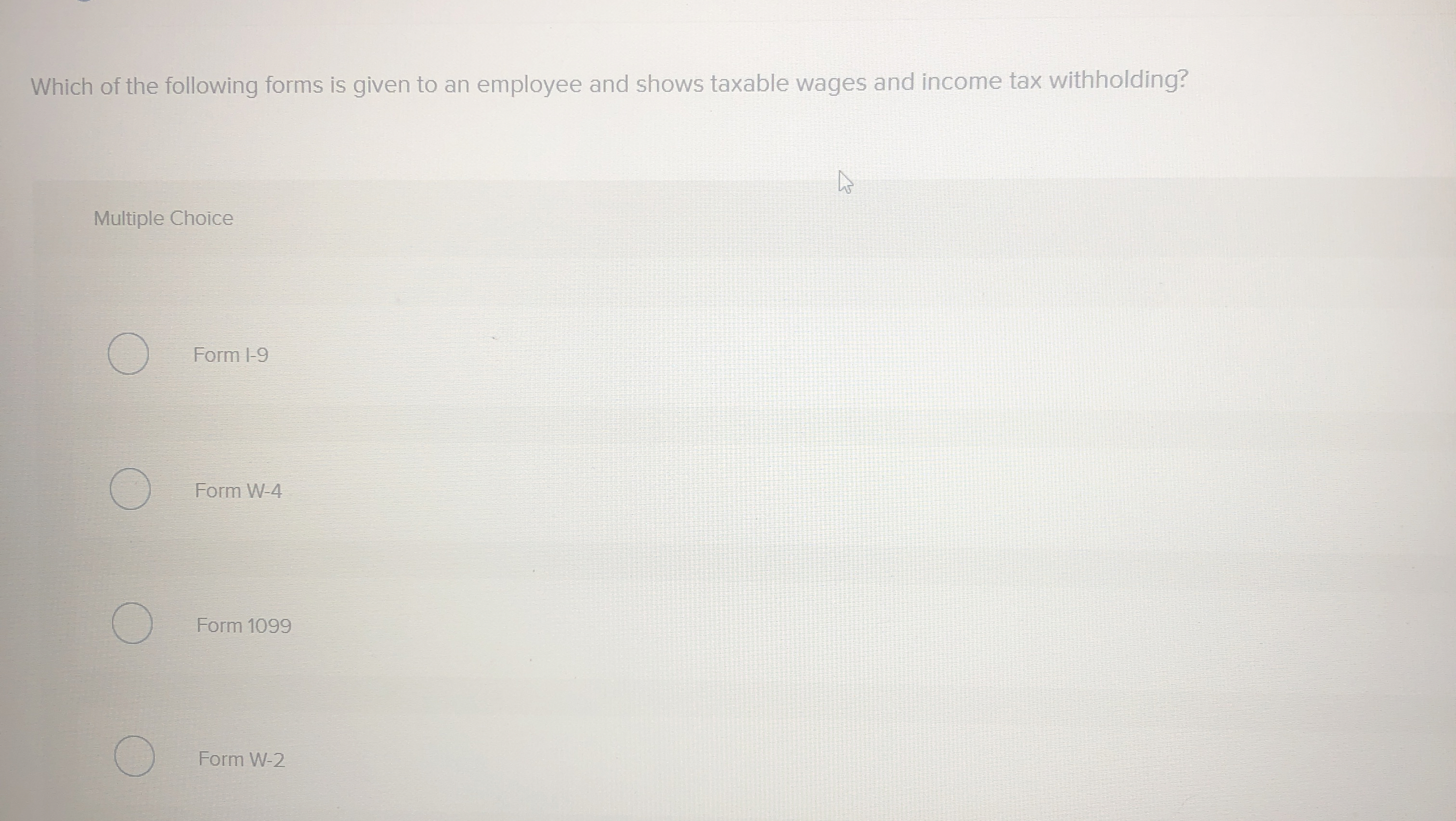 Which of the following forms is given to an