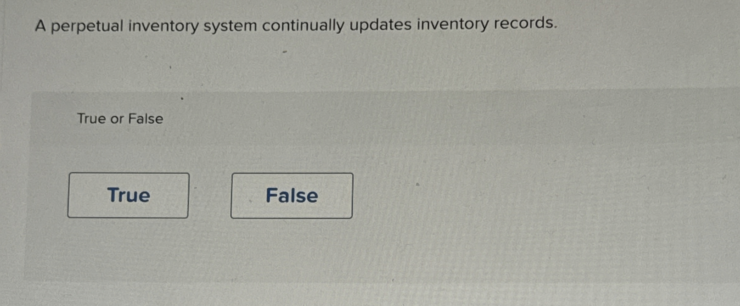 A perpetual inventory system continually updates