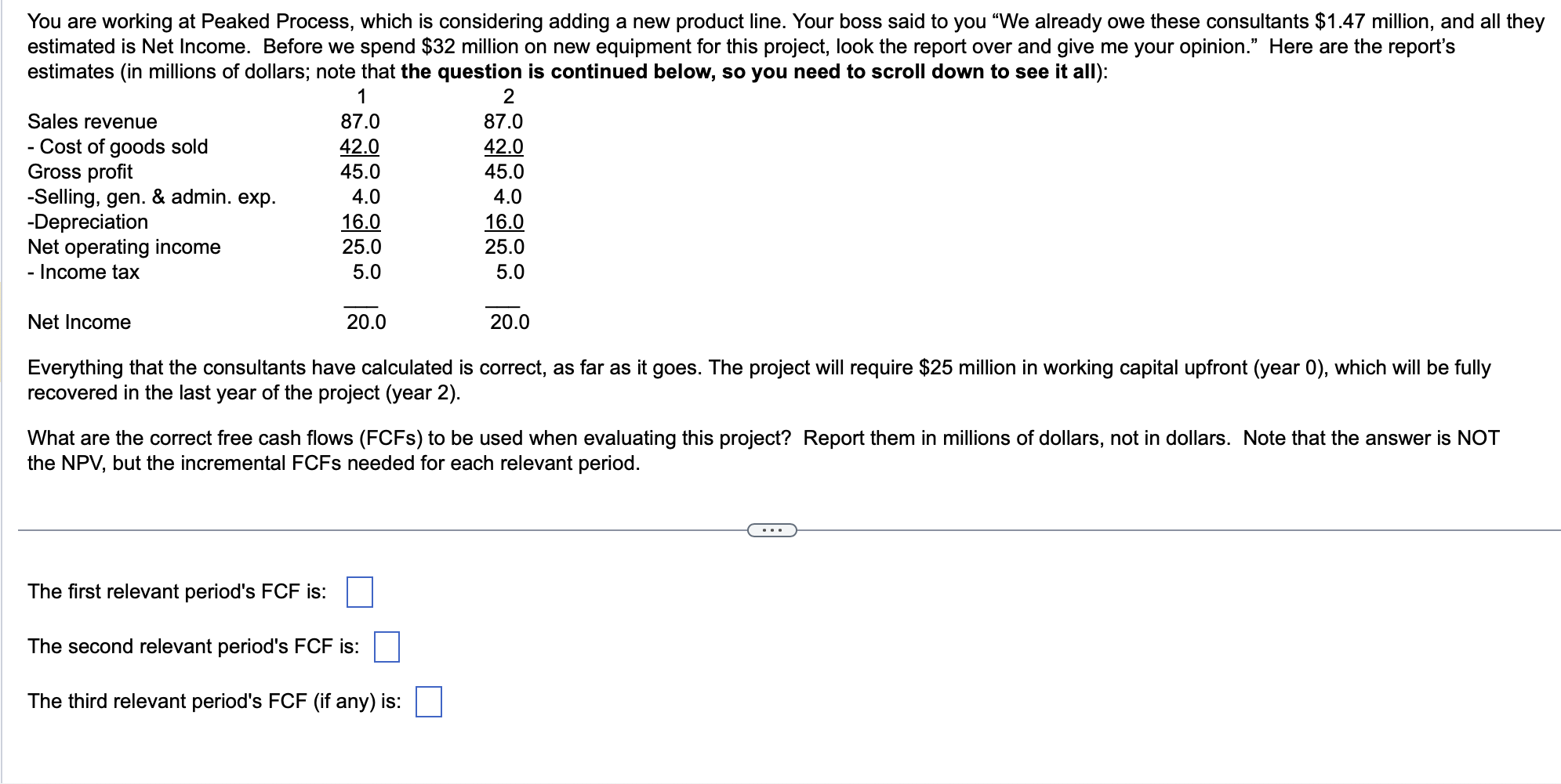 You are working at Peaked Process, which is