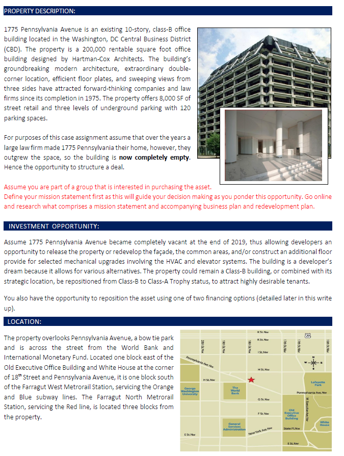 Define a Mission Statement to include minimum