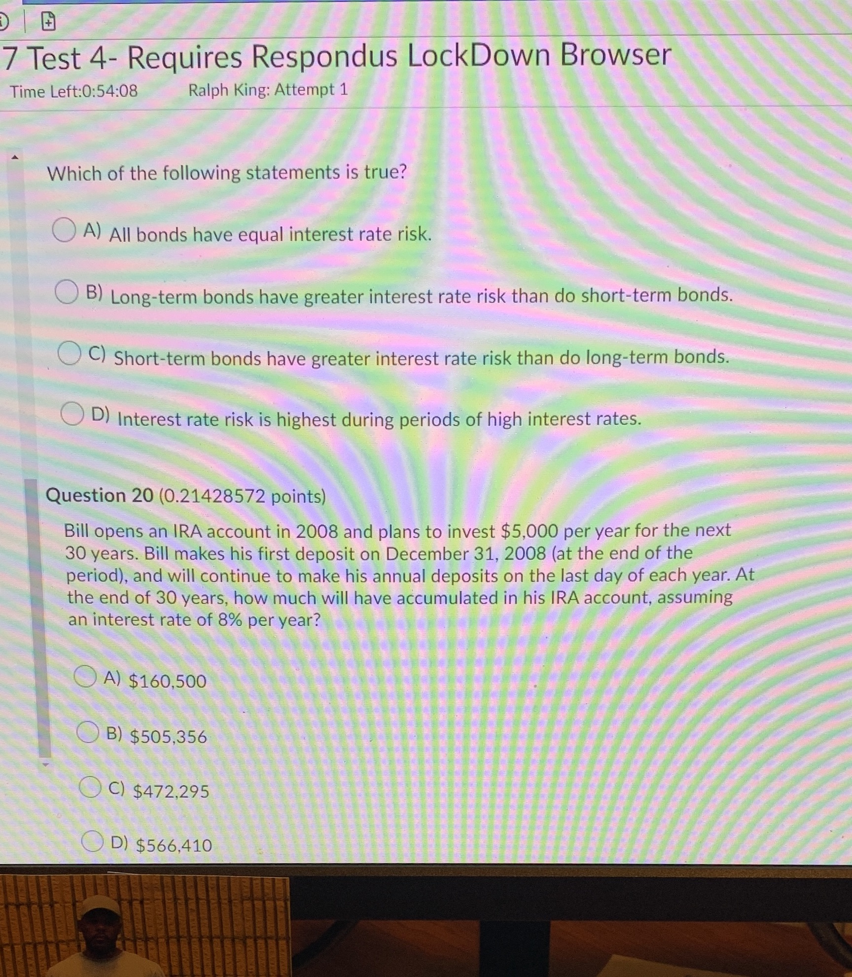 7 Test 4- Requires Respondus LockDown Browser