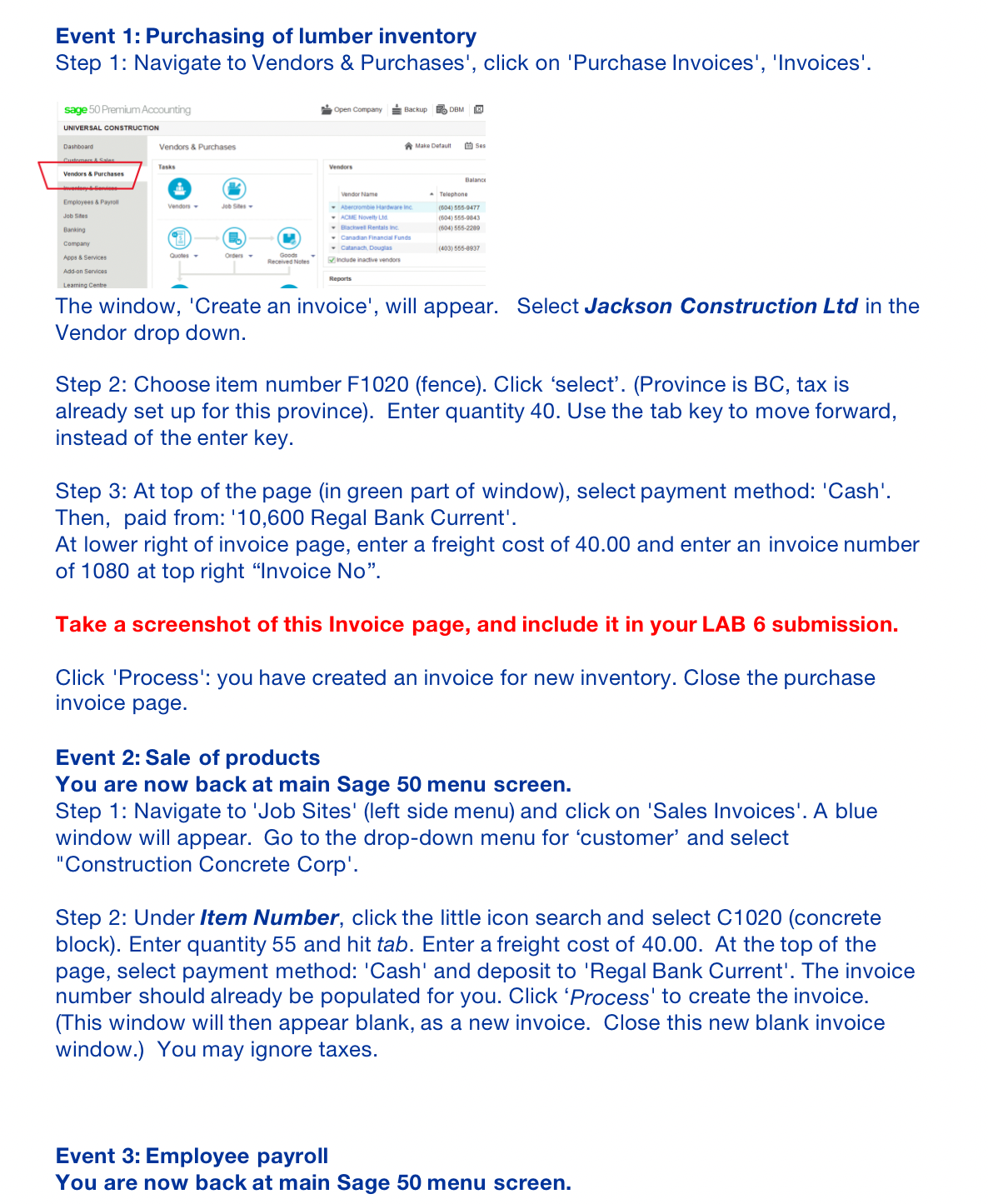 [_AB 6 Due: Friday Oct 25, before 11:30pm Sage 50