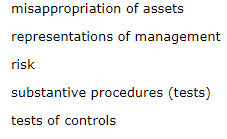 Question: \f\fSelect the necessary words from the