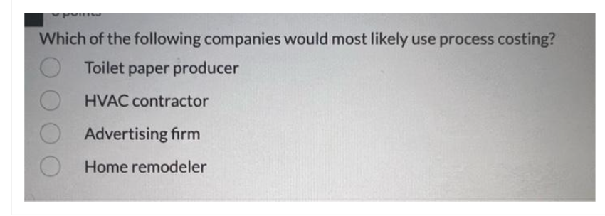 Which of the following companies would most