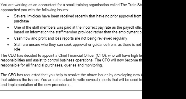 You are working as an accountant for a small