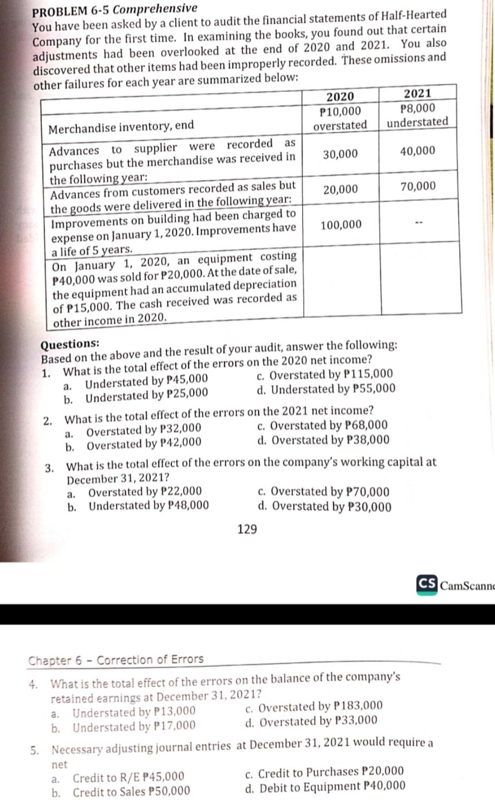 Solution and computation PROBLEM 6-5