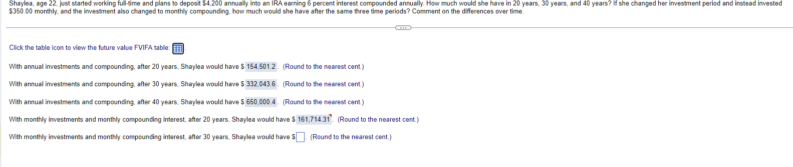 Shaylea, age 22, just started working full-time
