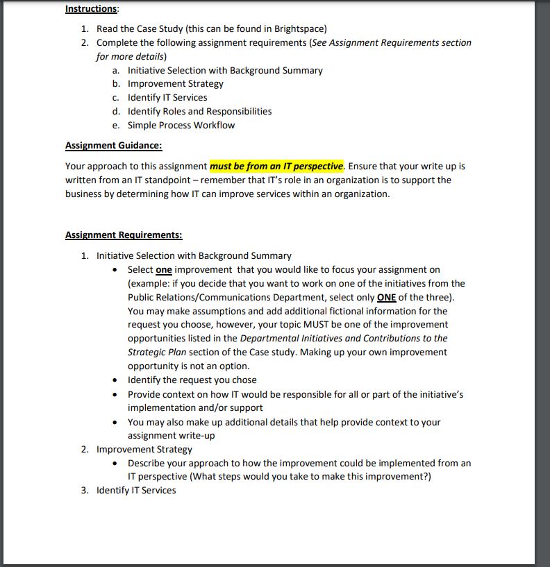 m: 1. Read the Ease Study [this can be found in