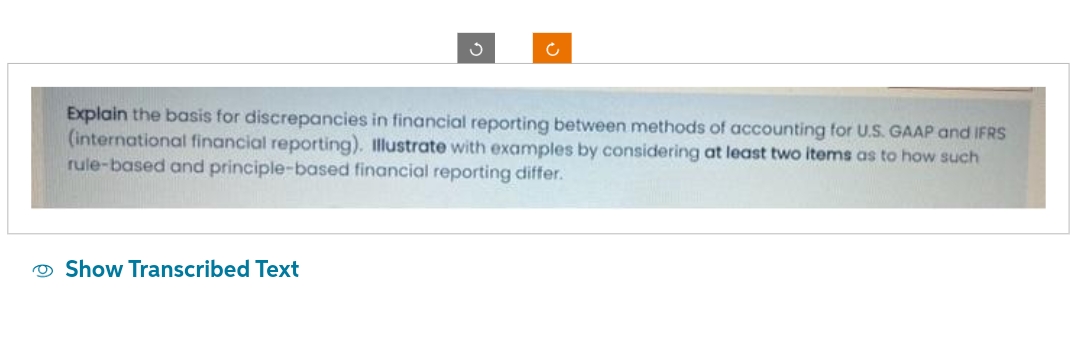 C Explain the basis for discrepancies in