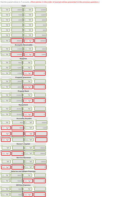 Only need help with trial balance Prepare a trial