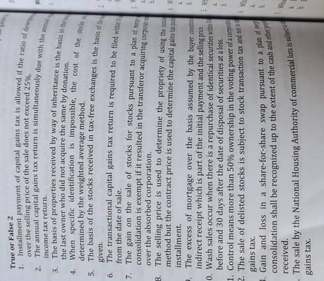 Answer 1-20 true or false then explain why is