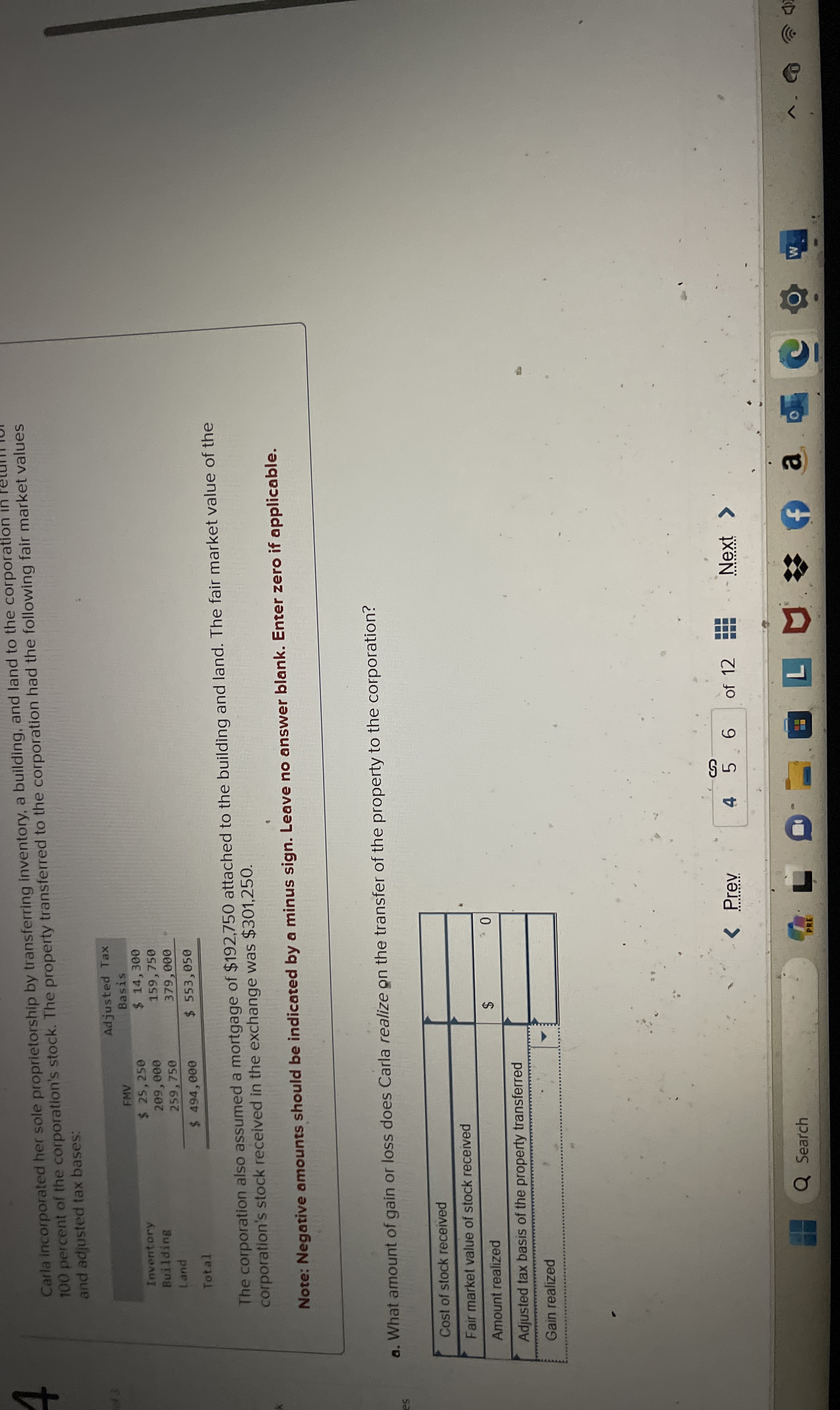 Carla incorporated her sole proprietorship by