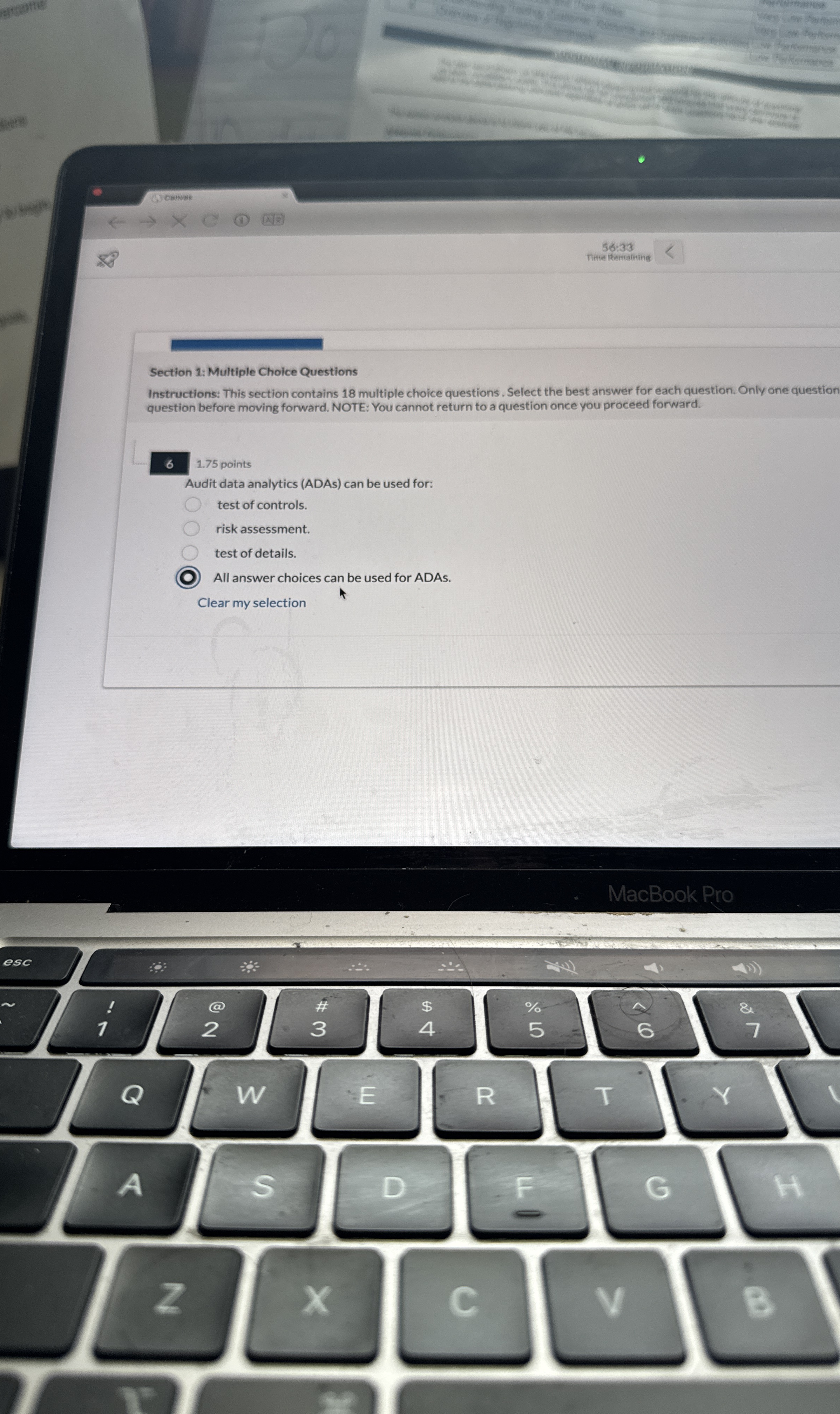 5 6 : 3 3 nithe Remating Section 1 : Multiple