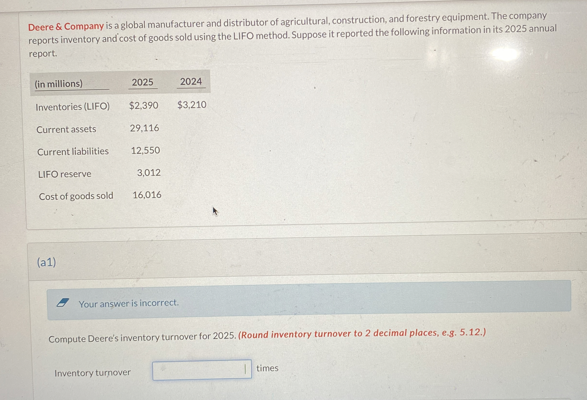 Deere & Company is a global manufacturer and