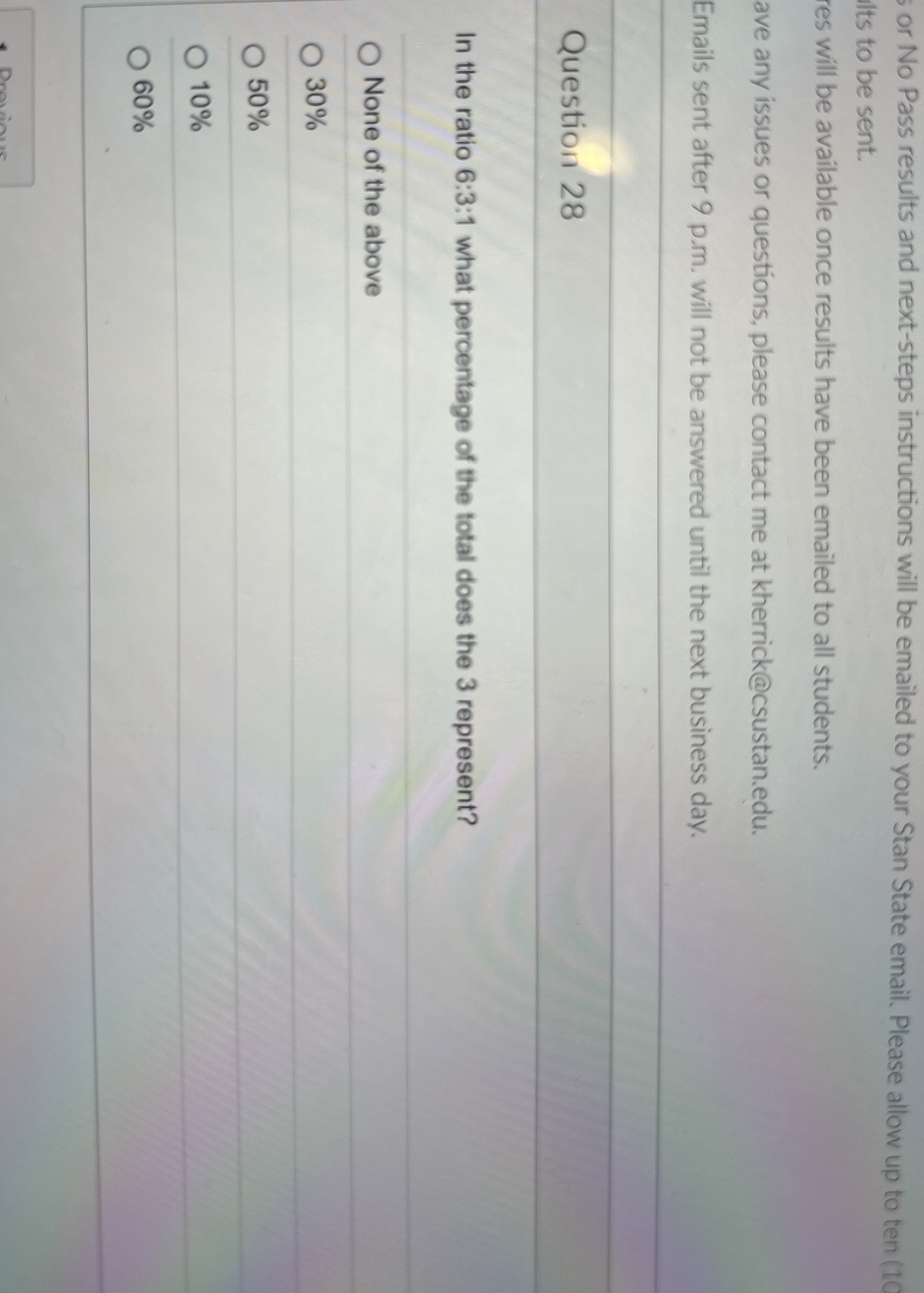 or No Pass results and next - steps instructions